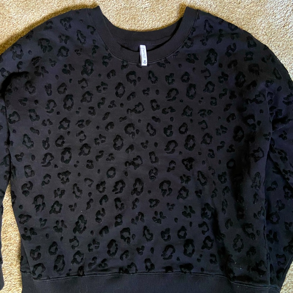 Z supply leopard sweatshirt
